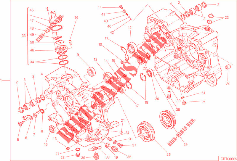 HALF CRANKCASES for Ducati Scrambler Icon 2016