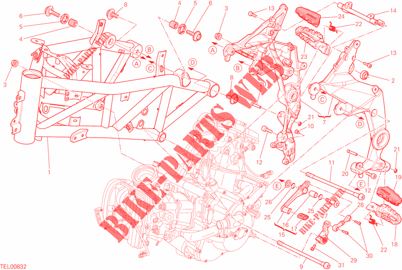 FRAME for Ducati Multistrada 1200 ABS 2014