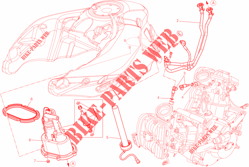 FUEL PUMP for Ducati Multistrada 1200 ABS 2014