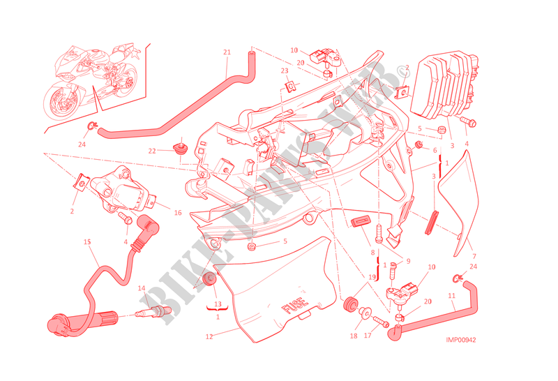 LEFT WIRING HARNESS for Ducati 1299 Panigale S 2015