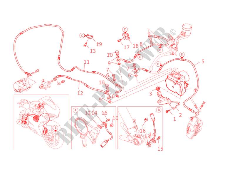 ANTILOCK BRAKING SYSTEM (ABS) for Ducati 1199 Panigale 2014