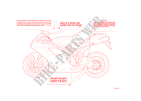 WARNING LABEL for Ducati 848 EVO 2013