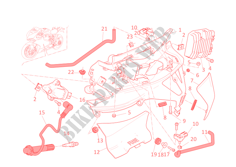 WIRING HARNESS for Ducati 1199 Panigale S 2012