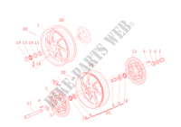FRONT AND REAR WHEELS for Ducati 1198 S 2010