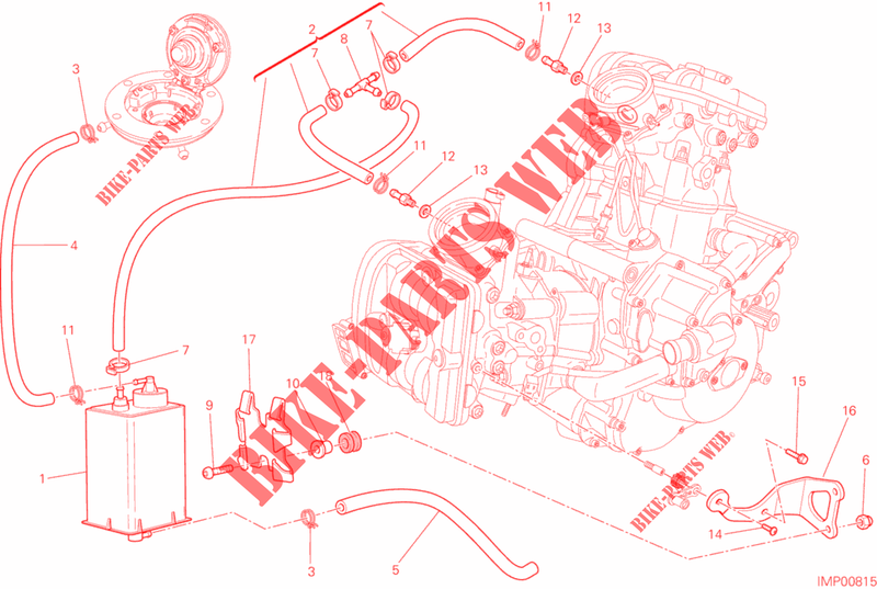 EVAPORATIVE EMISSION SYSTEM (EVAP) for Ducati Multistrada 1200 ABS 2013