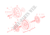 FRONT AND REAR WHEELS for Ducati 1198 2009