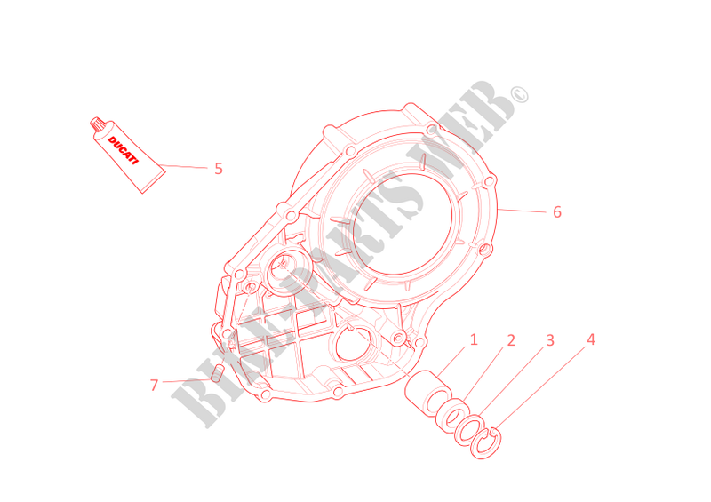 CLUTCH COVER for Ducati 1198 S 2009