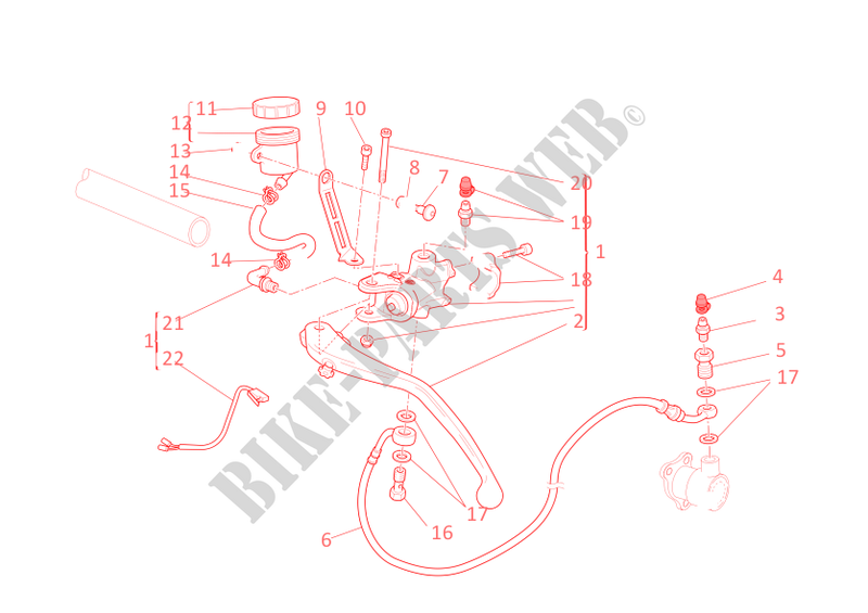 CLUTCH MASTER CYLINDER for Ducati 1098 S 2008