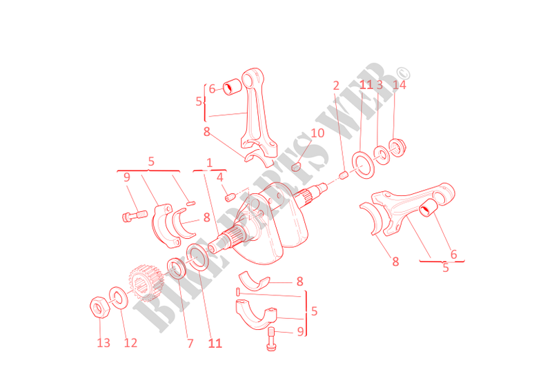 CONNECTING RODS for Ducati 749 2006