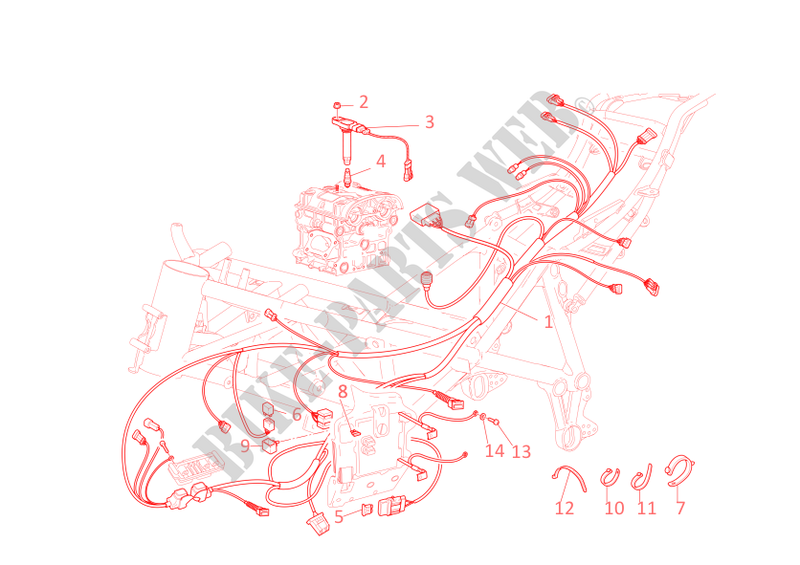 IGNITION WIRING HARNESS for Ducati 749 S 2006