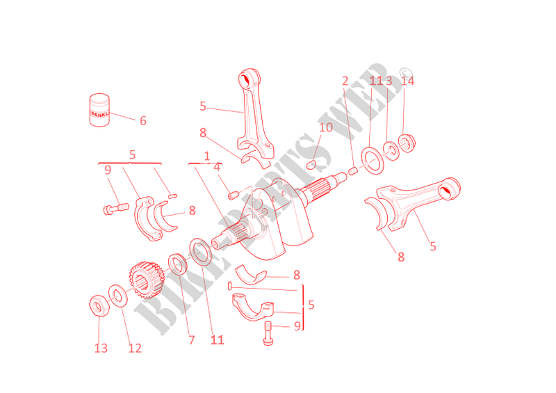 CONNECTING RODS for Ducati 999 R 2006