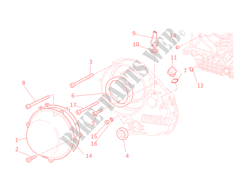 CLUTCH COVER for Ducati 749 S 2004