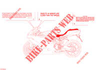 WARNING LABEL (USA) for Ducati 999 S 2004