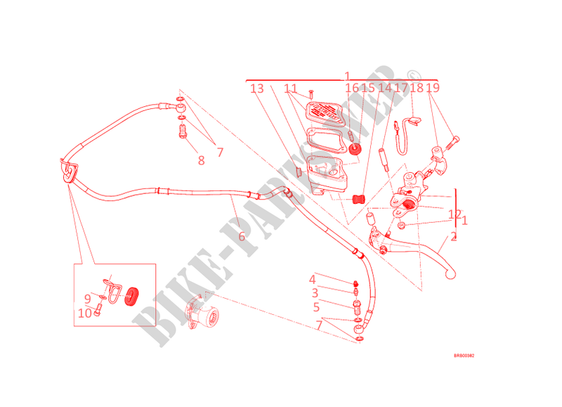 CLUTCH MASTER CYLINDER for Ducati Diavel Carbon 2013