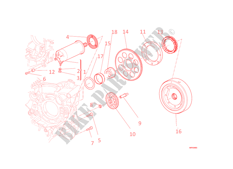 STARTER MOTOR & IGNITION for Ducati Diavel Carbon 2013