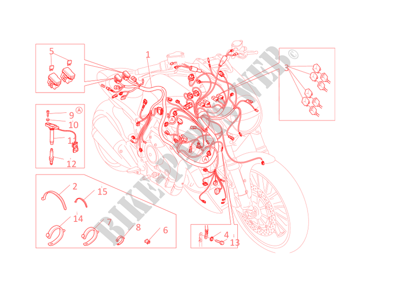 WIRING HARNESS for Ducati Diavel Carbon 2013