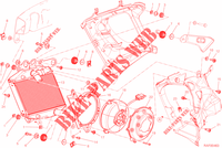 RIGHT RADIATOR for Ducati Diavel 1200 Strada 2014