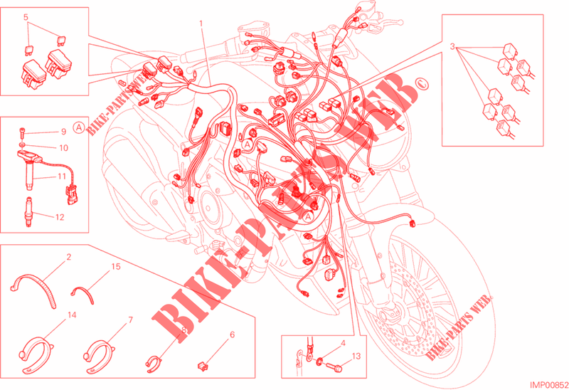 WIRING HARNESS for Ducati Diavel 1200 Strada 2014