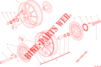 FRONT & REAR WHEELS for Ducati Hypermotard 2015