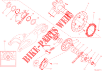 REAR WHEEL HUB   DISC   CHAIN for Ducati Hypermotard 2015