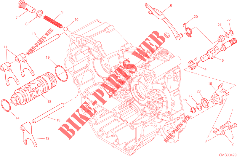 GEAR SHIFTING MECHANISM for Ducati Hypermotard 2015