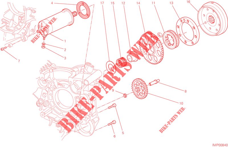 STARTER MOTOR & IGNITION for Ducati Hypermotard 2015