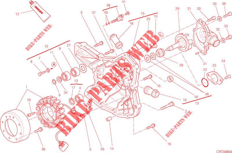 ALTERNATOR / COVER for Ducati Hypermotard SP 2015