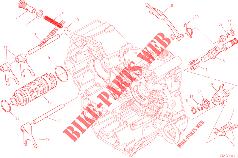 GEAR SHIFTING MECHANISM for Ducati Hypermotard SP 2015