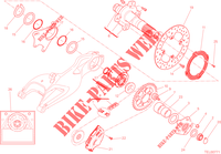 REAR WHEEL HUB   DISC   CHAIN for Ducati Hyperstrada 2014