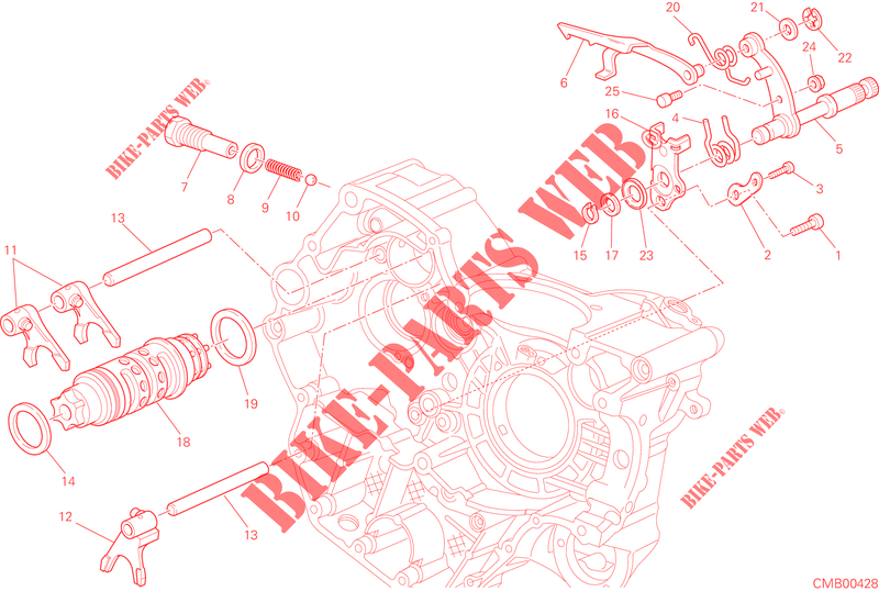 GEAR SHIFTING MECHANISM for Ducati Hyperstrada 2014