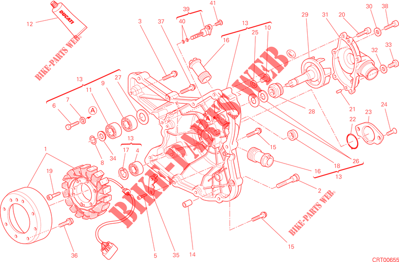 ALTERNATOR / COVER for Ducati Hypermotard SP 2014