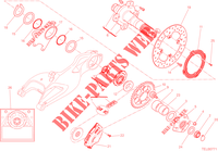 REAR WHEEL HUB   DISC   CHAIN for Ducati Hypermotard 2013