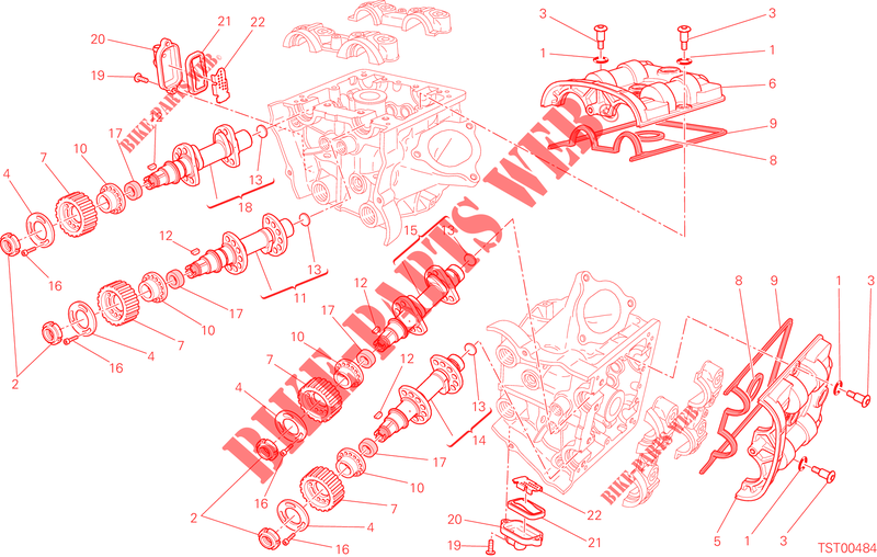CYLINDER HEAD: TIMING SYSTEM for Ducati Hypermotard 2013
