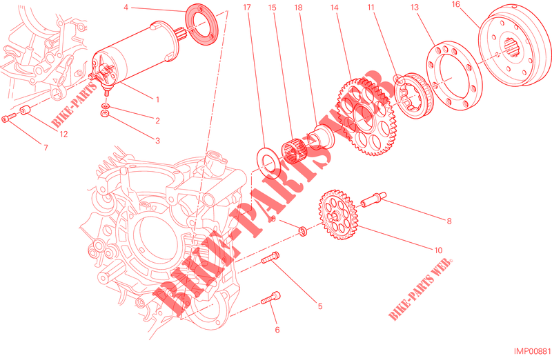 STARTER MOTOR & IGNITION for Ducati Hypermotard 2013