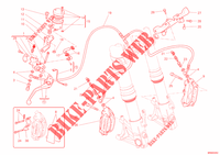 FRONT BRAKE SYSTEM for Ducati Hypermotard 1100 EVO 2012