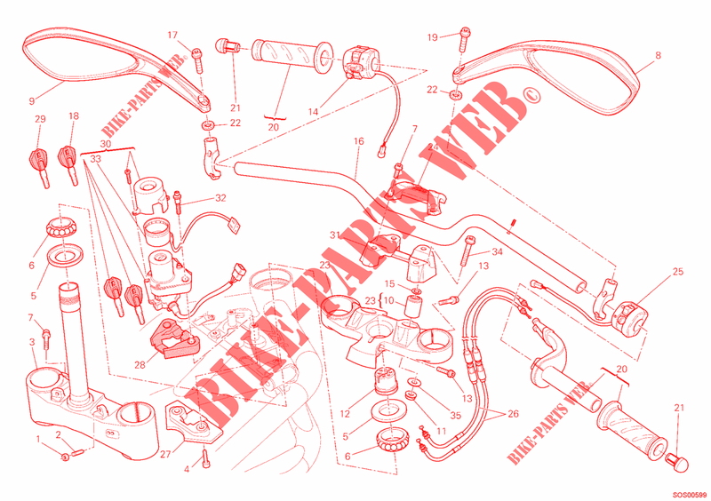 HANDLEBAR for Ducati Streetfighter 848 2014