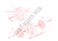 FRONT AND REAR WHEELS for Ducati Streetfighter 1098S 2013