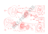 FRONT AND REAR WHEELS for Ducati GT 1000 2010