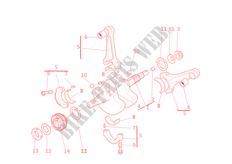 CONNECTING RODS for Ducati Sport 1000 S 2009