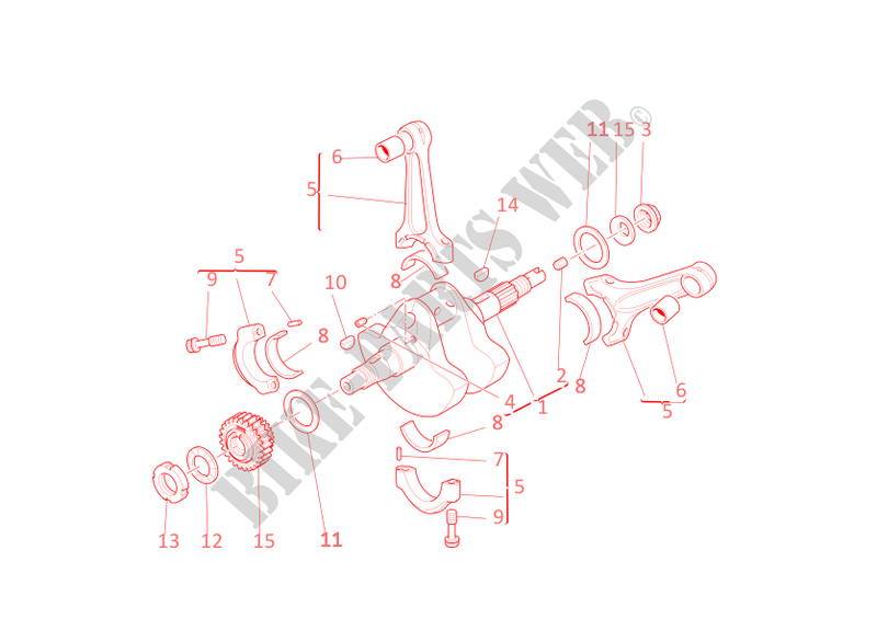 CONNECTING RODS for Ducati GT 1000 2008