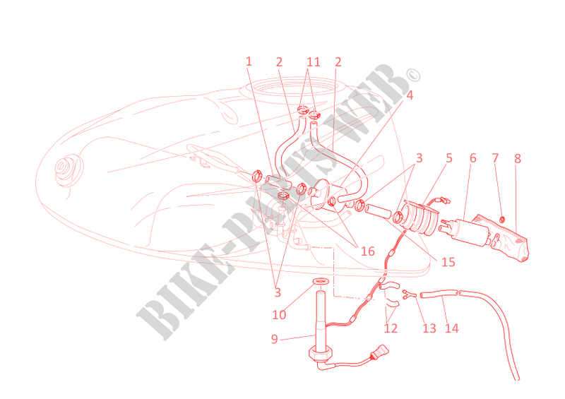 FUEL SYSTEM for Ducati Supersport 800 2005
