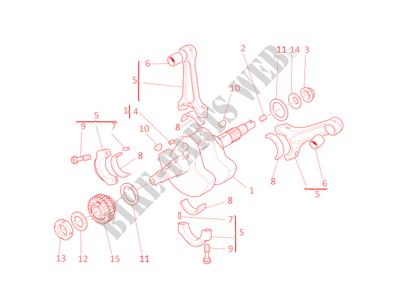 CONNECTING RODS for Ducati Multistrada 1100 2009