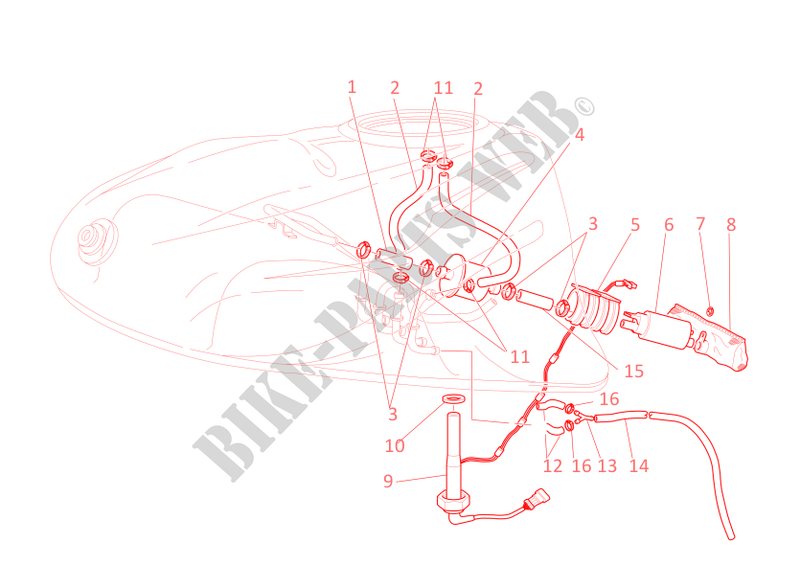 FUEL SYSTEM for Ducati Supersport 750 2002