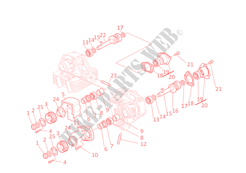 CYLINDER HEAD: TIMING SYSTEM for Ducati Supersport 900 Sport 2002