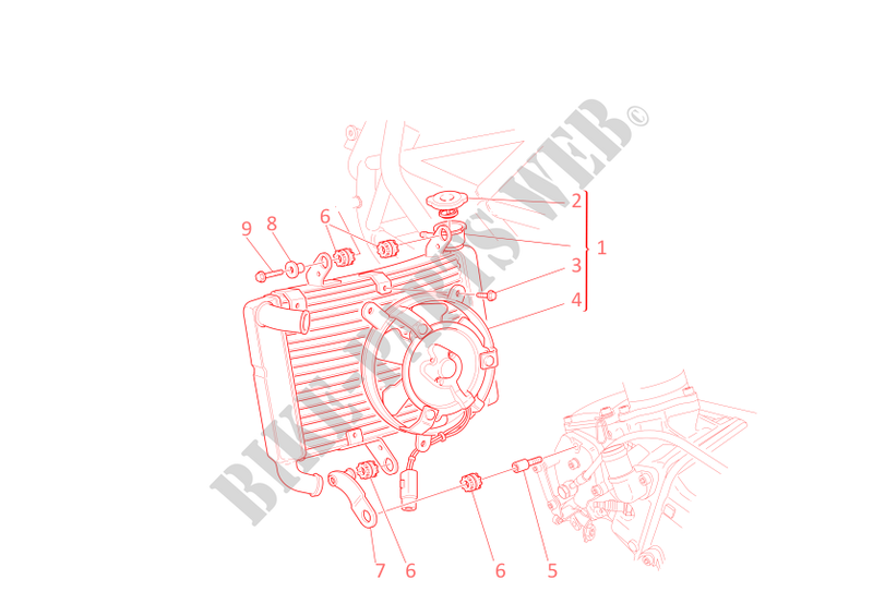 RADIATOR for Ducati ST3 S ABS 2007