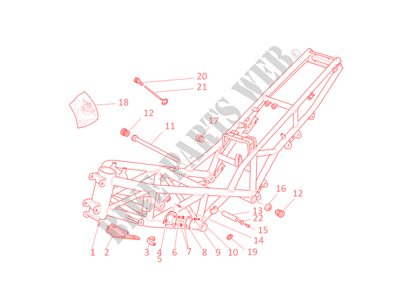FRAME for Ducati ST4 S ABS 2005