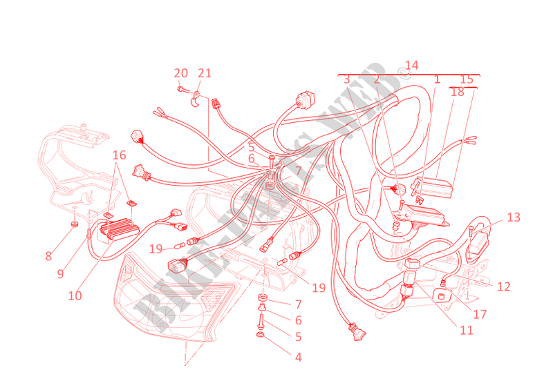 HEADLIGHT & WIRING HARNESS for Ducati ST4 S 2004
