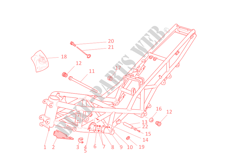 FRAME for Ducati ST4 S ABS 2004