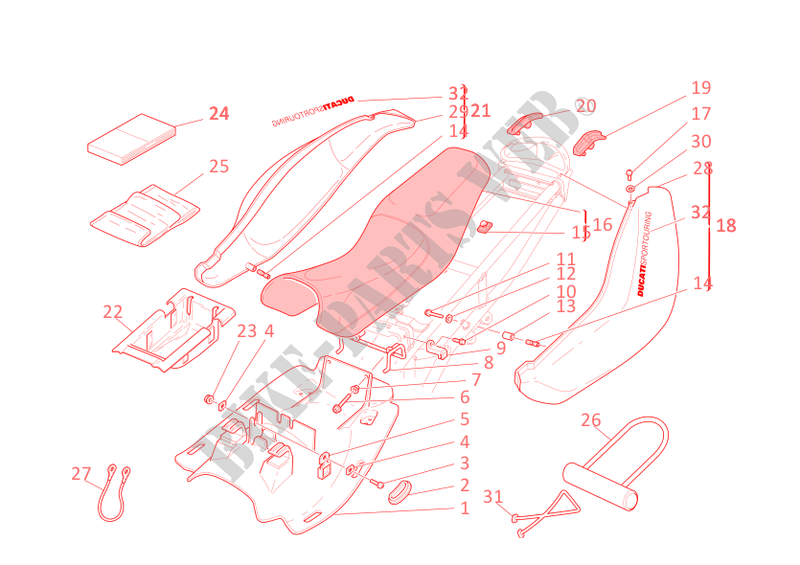 SEAT for Ducati ST2 2003