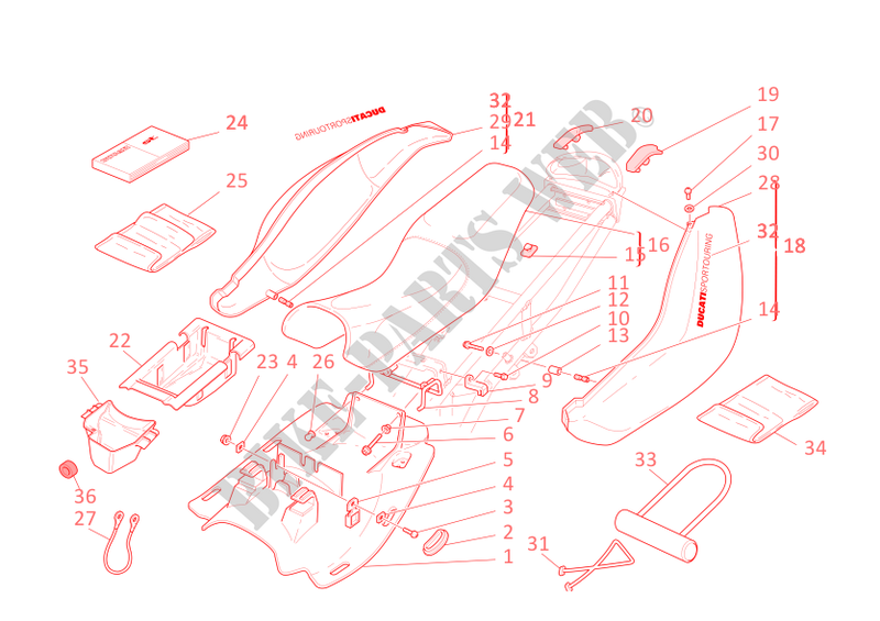 SEAT for Ducati ST4 S 2002